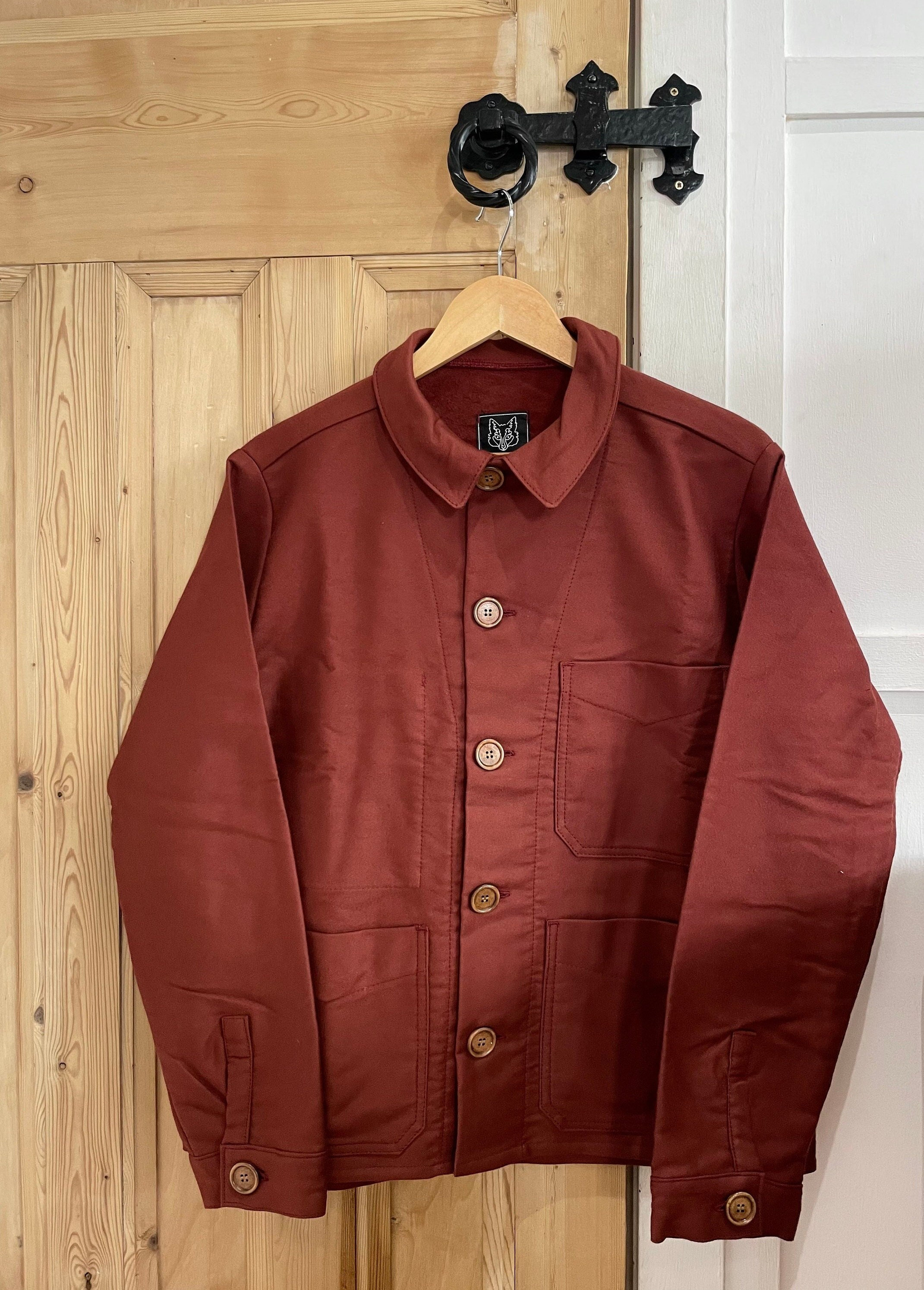 Made in England Moleskin 100% Cotton Chore French Workwear Made in England Moleskin 100% Cotton Chore French Workwear
