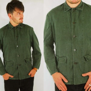 Vintage Faded Green Chore Jacket Swedish Military All - Etsy Canada