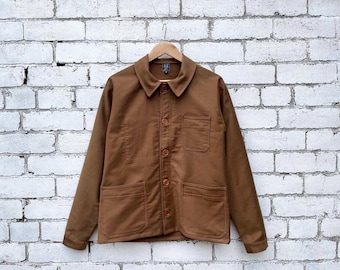 ジャケット・アウター Vintage 50s British donkey work jacket Vintage British Style Workers Red Tartan Lined Black Donkey