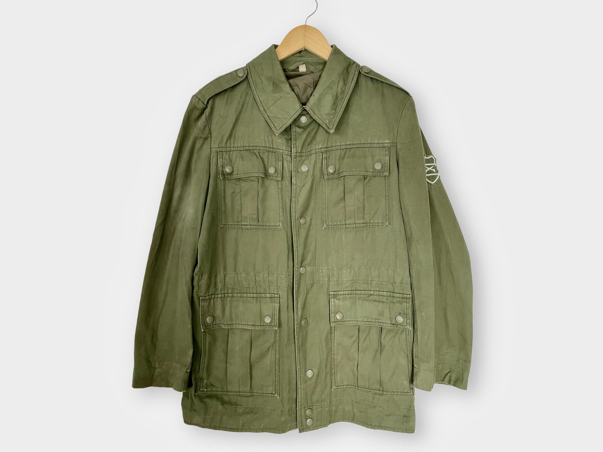 Buy Vintage Cotton Sateen Army Field Jacket 1980s Military Coat S M L Online in India Etsy