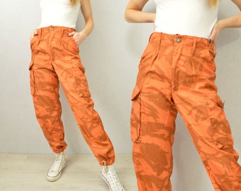 Orange Camo Pants - Etsy UK