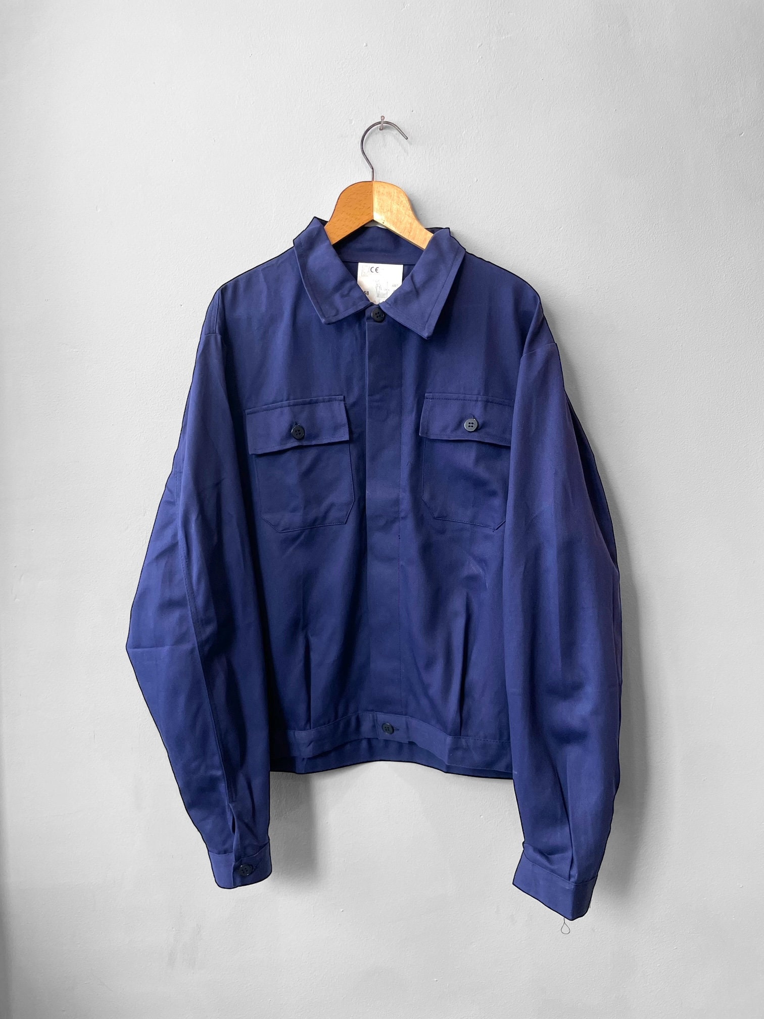 Vintage French Workwear Chore Jacket European Navy Blue - Etsy