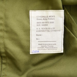 Unisex Vintage Green Military Boilersuit Jumpsuit Coveralls image 3