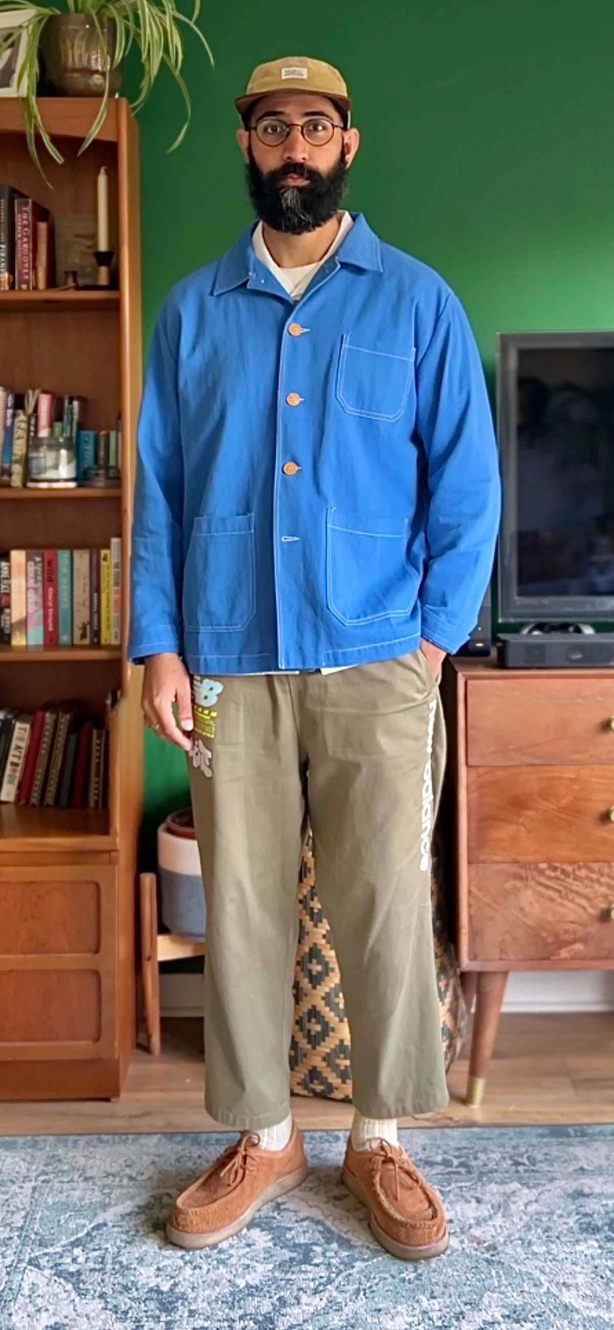 CHORE Giacca Da Lavoro Da Operaio Francese A Spina Di Pesce - Foto 4