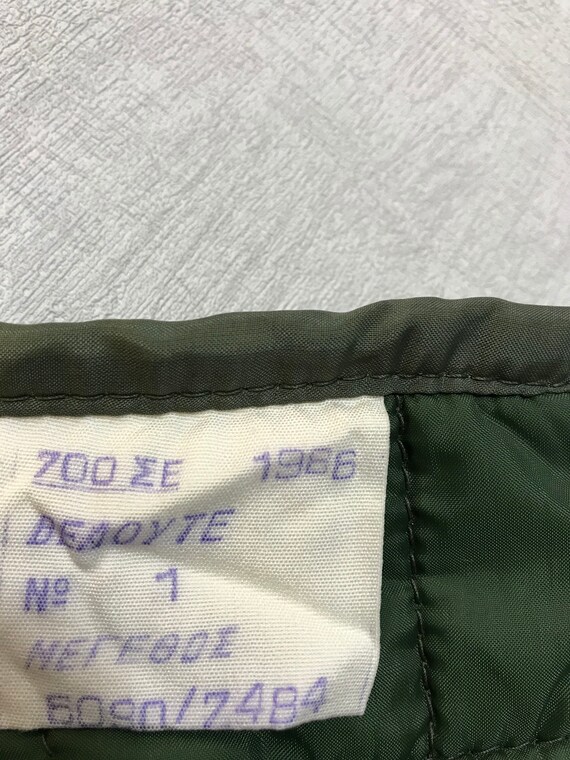 Military Quilted Padded Parka Jacket Liners Greek… - image 6