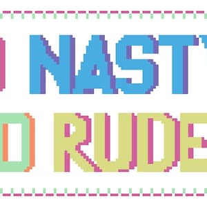 Real Housewives Inspired Nene Cross Stitch Pattern - RHOA Bravo Modern Funny Witty Pop Culture Reality TV Instant Download (PDF only!)