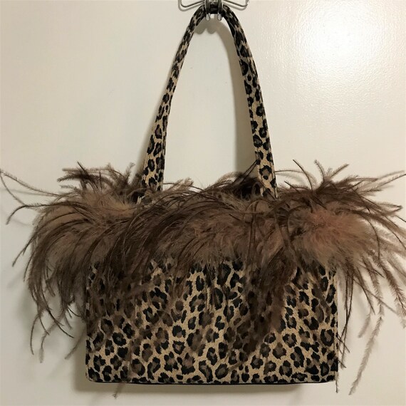 vintage leopard purse