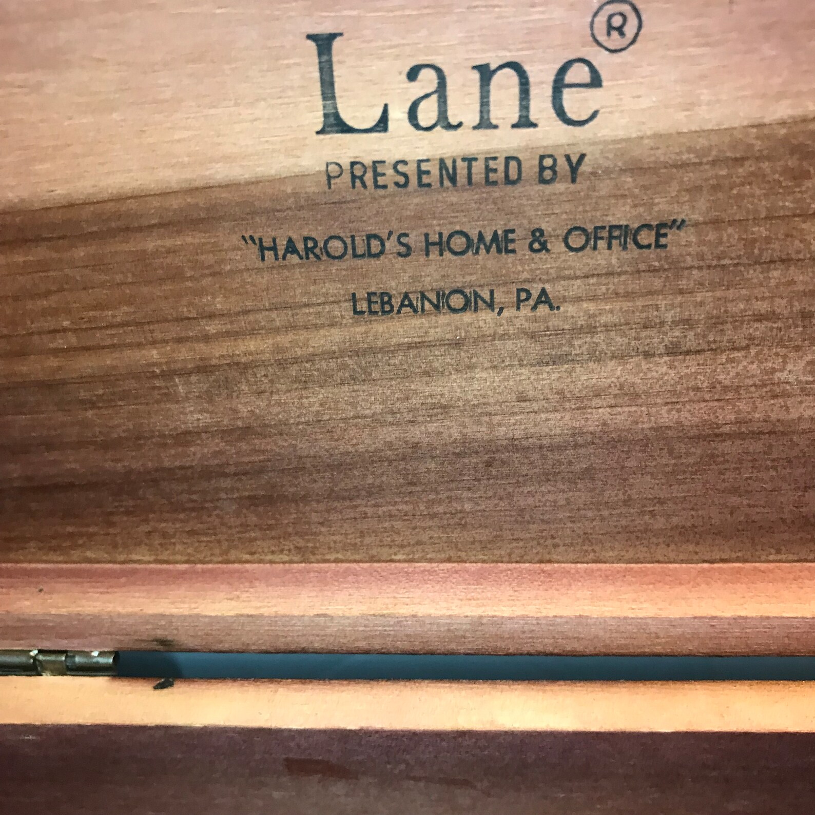 Lane Cedar Chest Small Sample Size Wooden Box Vintage Etsy