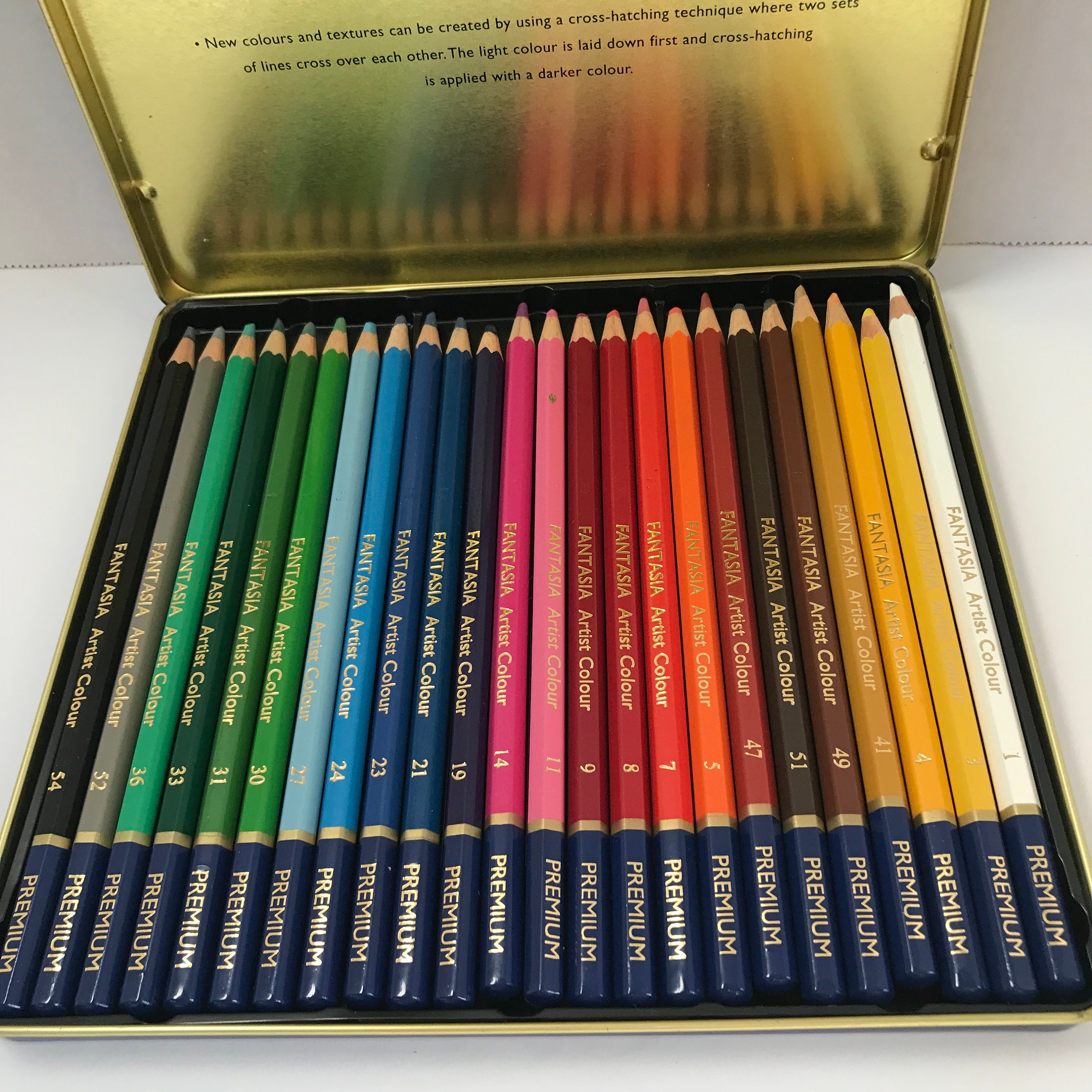 Fantasia 24 Premium Artist Colour Pencils Preowned 