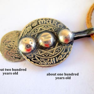 Silver Coin - coin 1352 - Morocco Silver Jewelry Necklace Amulet Islam Money Dirham Calligraphy Ornaments Arabesques