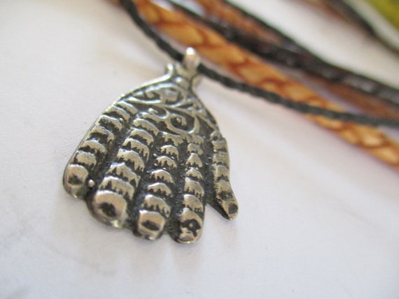 Fatima Solid Silver Berber Tuareg Necklace Pendan… - image 5