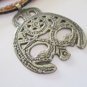 Silver Amulet Medallion "BIG" Gate Sky Gate Paradise Tuareg old Berber Touareg Morocco Amazigh Touka ethno ethnic nomadic jewelry