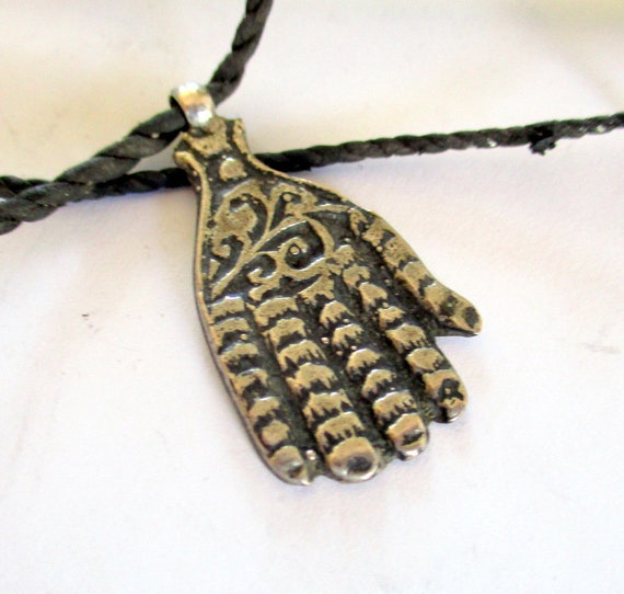 Fatima Solid Silver Berber Tuareg Necklace Pendan… - image 2