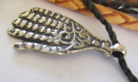 Fatima Solid Silver Berber Tuareg Necklace Pendan… - image 1