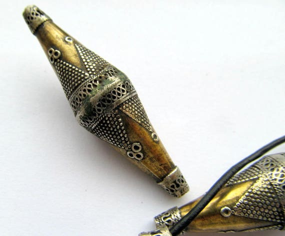 old silver Bilezik Bead ORFÈVRE Gold Turkmenistan… - image 6