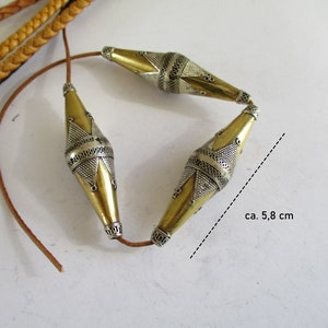 Silver beads Gold Handmade Turkmenistan Tekke India Asia Turkmen Turkoman Afghanistan ethnic Bilezik Bead ORFÈVRE Belyzik