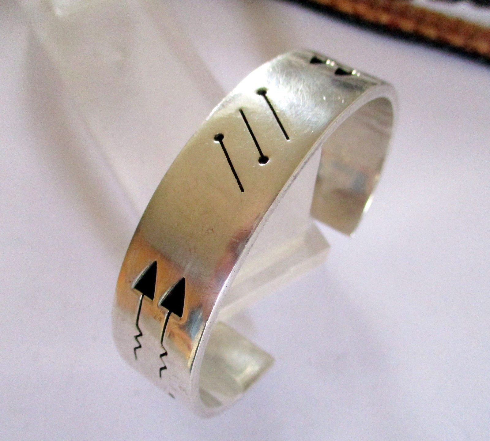 Sterling Silver 925 Bangle Indian Hopi Unisex Native American 
