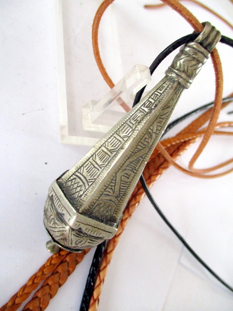 Old Sterling Silver Prayer box Medallion Flacon Marrakech Faouzi Touka Berber tribal Algeria Morocco Prayer Storage