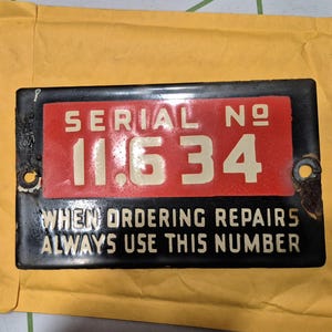 Vintage original porcelain railroad sign! Old 1920s locomotive engine, enamel. Door push?