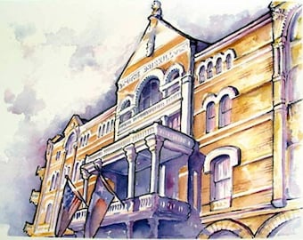 The Driskill Hotel fine art print, Austin Texas, historic, artist signed