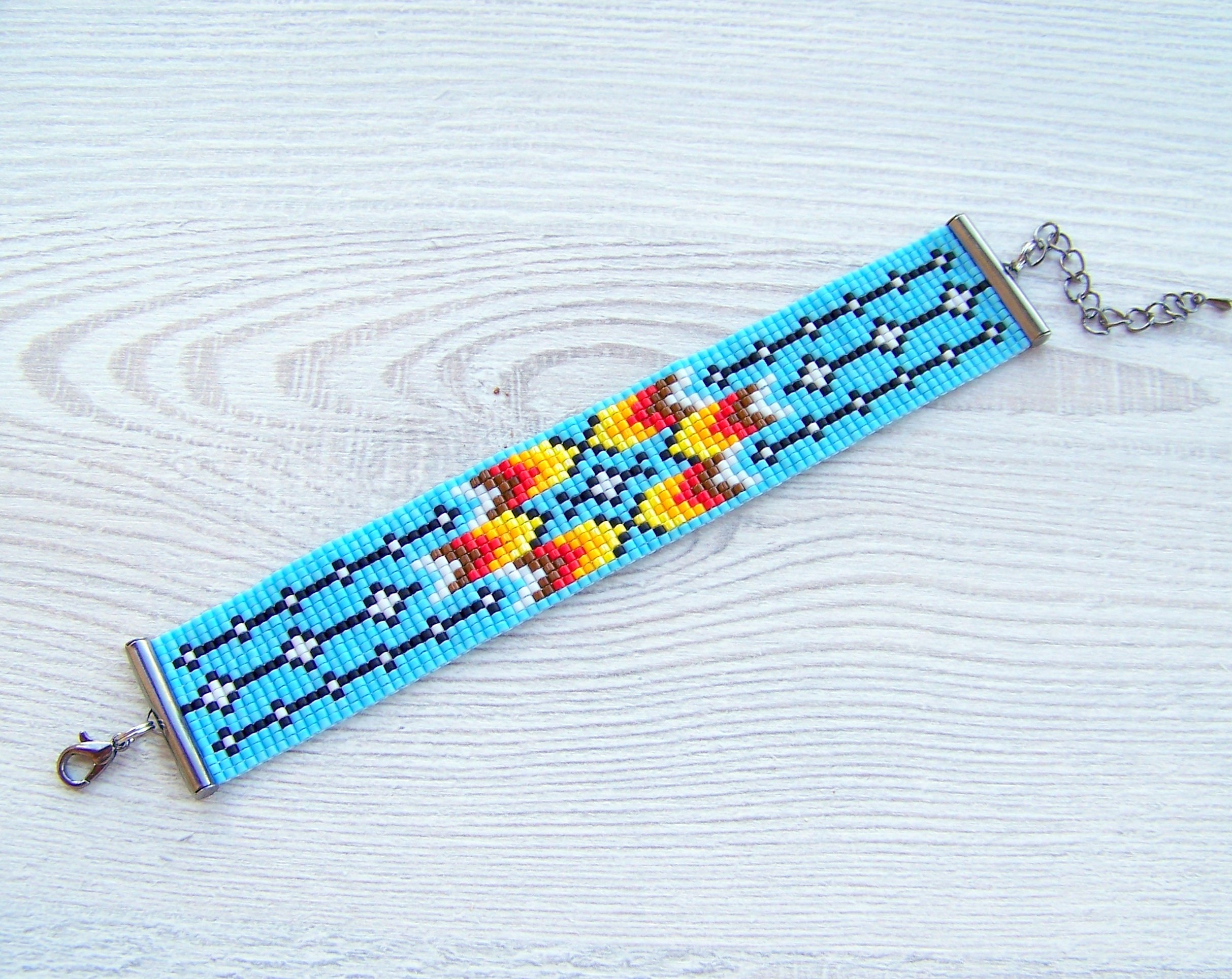 KAMIYA Mexican Beads Bracelet BLUE 極美品 KAMIYA Mexican Beads Bracelet BLUE 極美品 - メルカリ