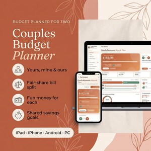 App per la pianificazione del budget di coppia, strumento per tenere traccia delle finanze condivise, alternativa al foglio di calcolo per la gestione congiunta del denaro, organizzatore per la divisione delle bollette