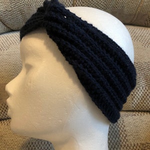 Dark Navy Ear Warmers
