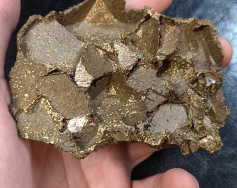 Natural Pyrite Crystal Cast of Flourite or Galena