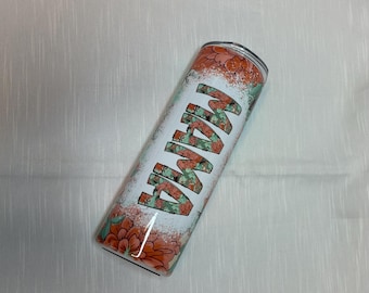 Floral MAMA Insulated Tumbler - 20oz Custom Coffee Cup