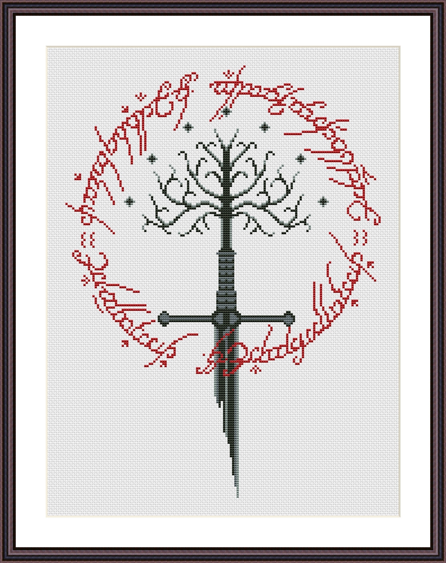 LOTR the Fellowship of the Ring Cross Stitch Pattern Pdf 