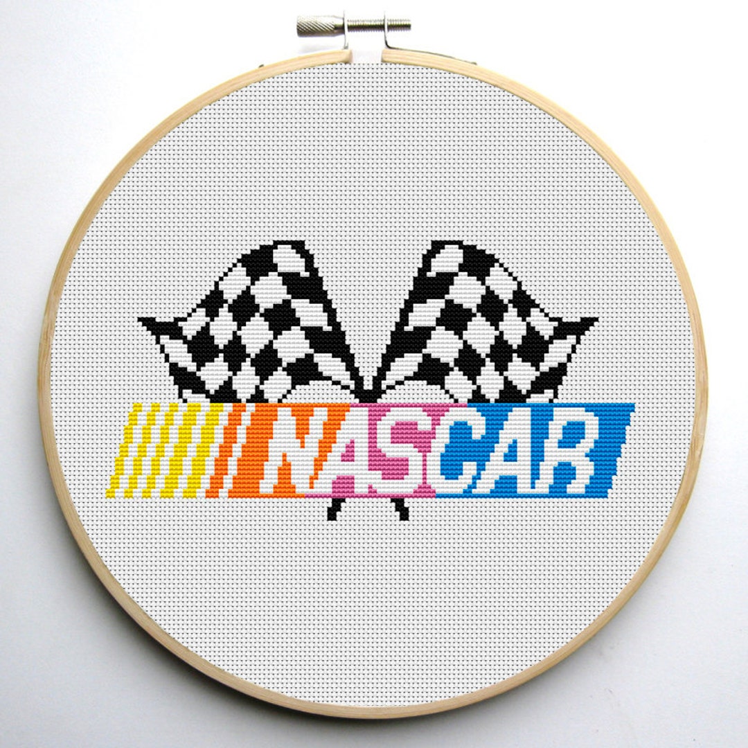 Nascar Cross Stitch Pattern PDF Instant Download - Etsy