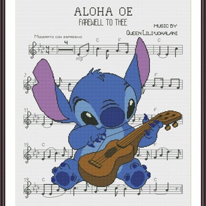 Lilo & Stitch - Noten - Aloha Oe - Zählmuster