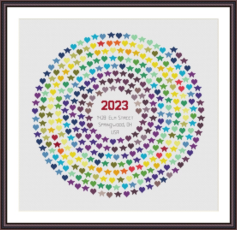 Temperature Spiral Cross Stitch Pattern PDF. Temperature Cross Etsy