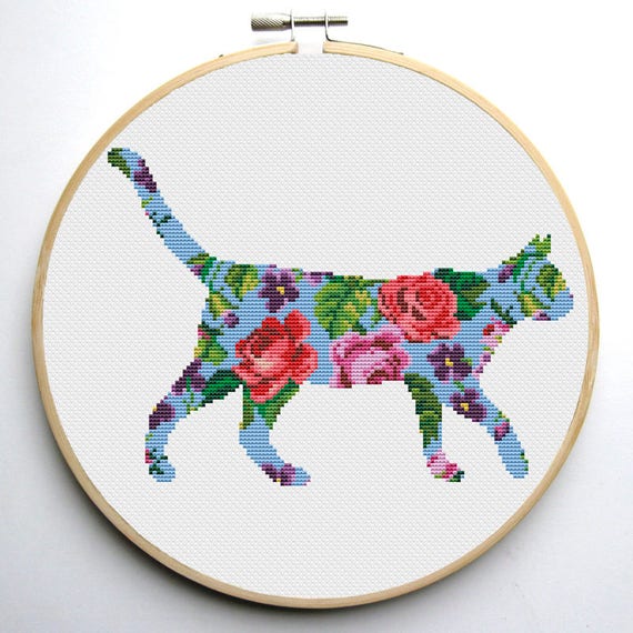 Cat Cross Stitch Patterns 34 Graphic by crossstitchpatterns · Creative  Fabrica