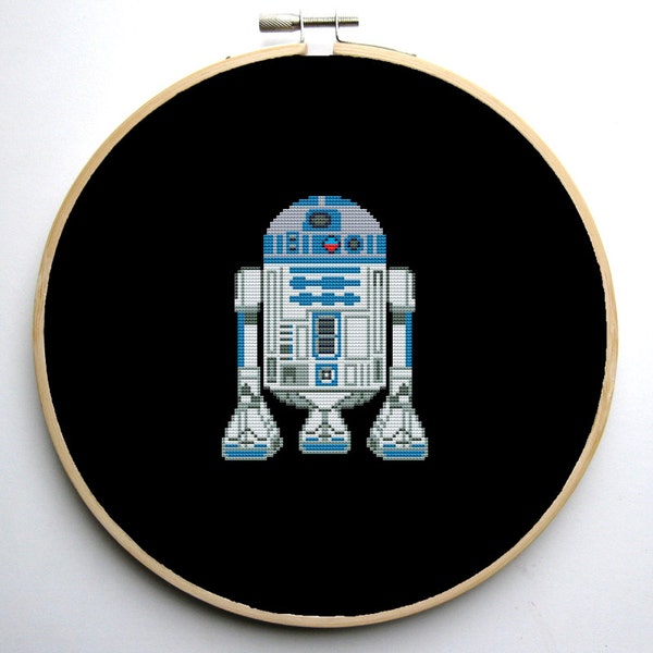 Star Fan Art Cross Stitch PDF pattern Droid