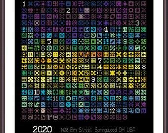 Temperature Ornaments. Temperature Cross Stitch Pattern PDF. Temperature Chart Pattern. Temperature Yearly Sampler