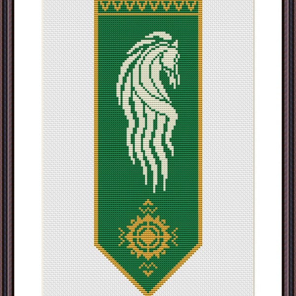 LOTR Rohan Cross Stitch Pattern PDF - Instant Download