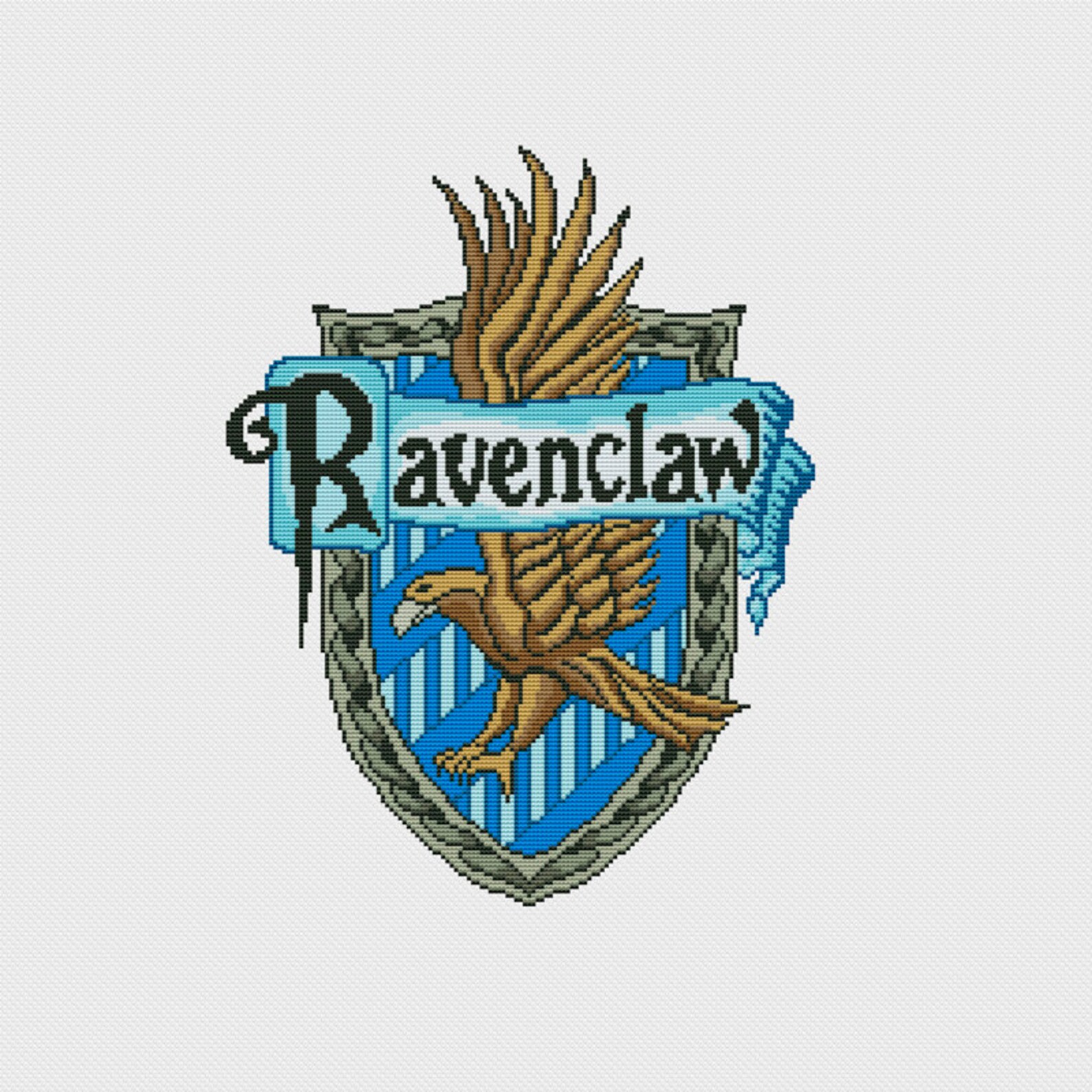 Ravenclaw Crest Cross stitch pattern PDF Instant Download | Etsy