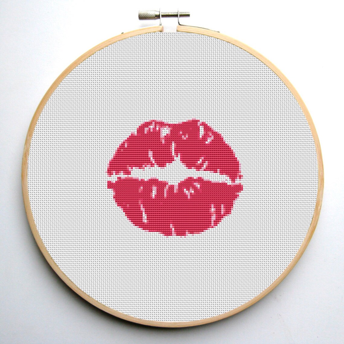 Cross stitch pattern PDF Kiss Instant Download Etsy