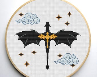 Two Dragon Cross stitch Pattern PDF Book Cross Stitch