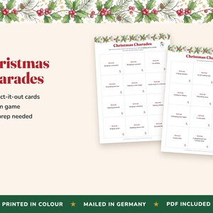 Paquete de 10 juegos imprimibles para fiestas navideñas, ideales para divertirse en familia o en la oficina (descarga digital). imagen 8