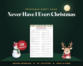 Aldrig har jag någonsin julspel, 30 uppmaningar, familjehögtidsisbrytare (digital nedladdning)