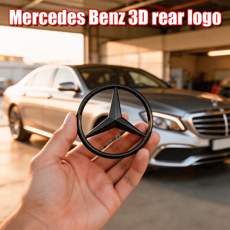 Mercedes Benz AMG Star Rear Trunk Emblem, CCC 2026 Car Logo Sticker ...