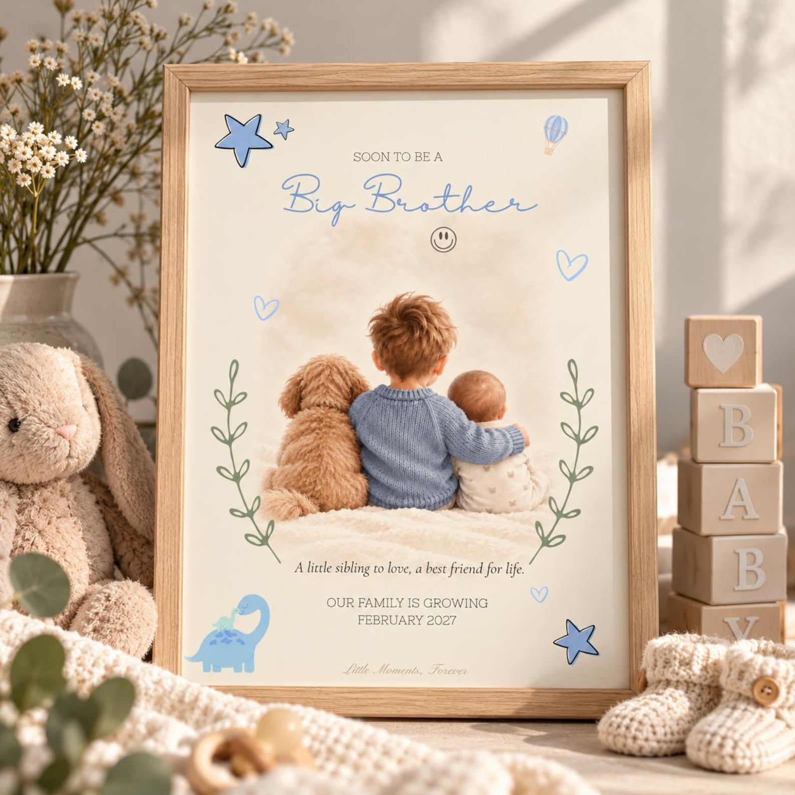 Sibling Message Personalised Sibling to Be Announcement (A4 Print Only) - Etsy