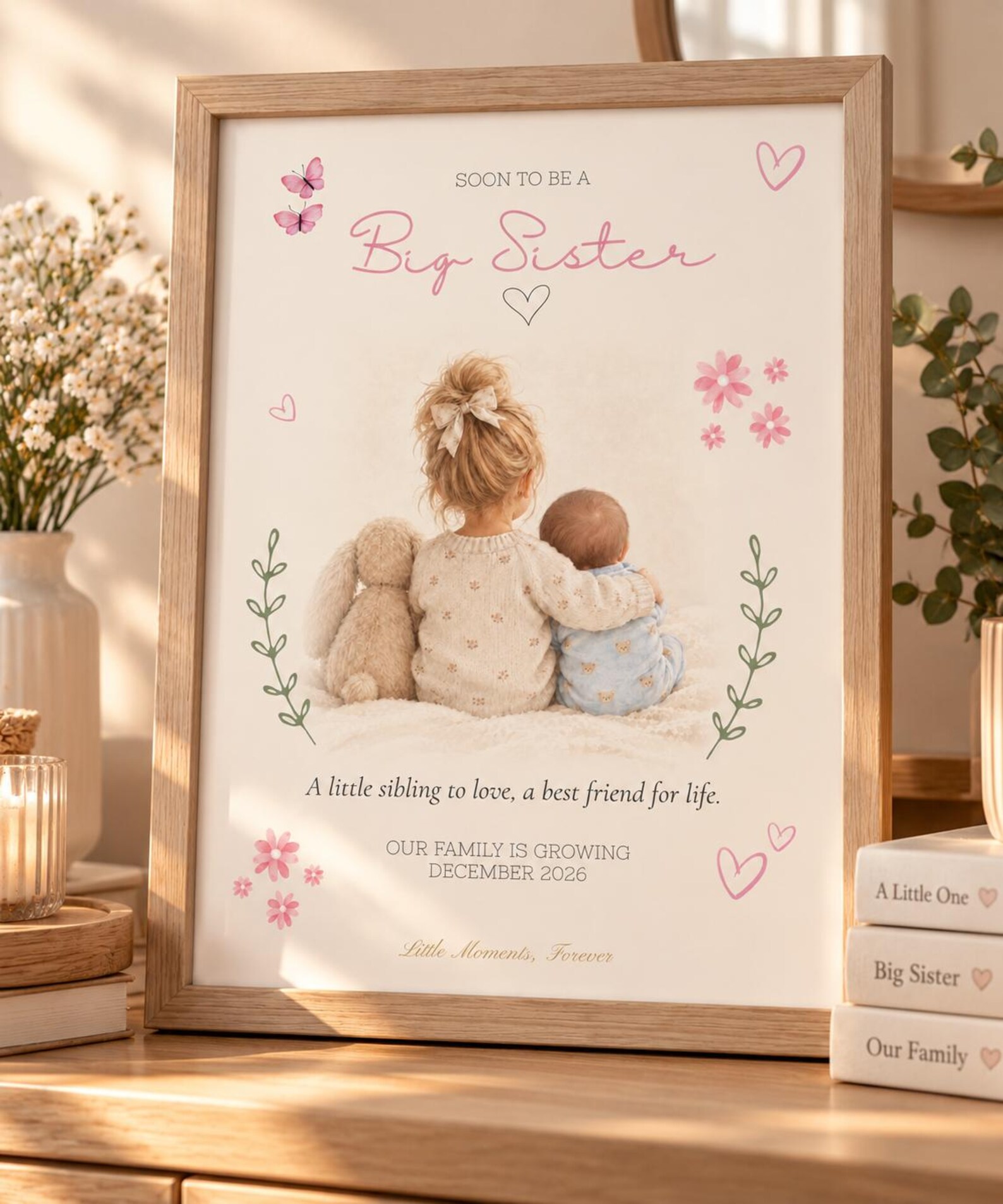 Sibling Message Personalised Sibling to Be Announcement (A4 Print Only) - Etsy