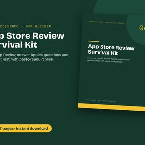 Guía para solucionar problemas de revisión en la App Store, plantilla de respuesta según la directriz 2.1, manual de reenvío (PDF)