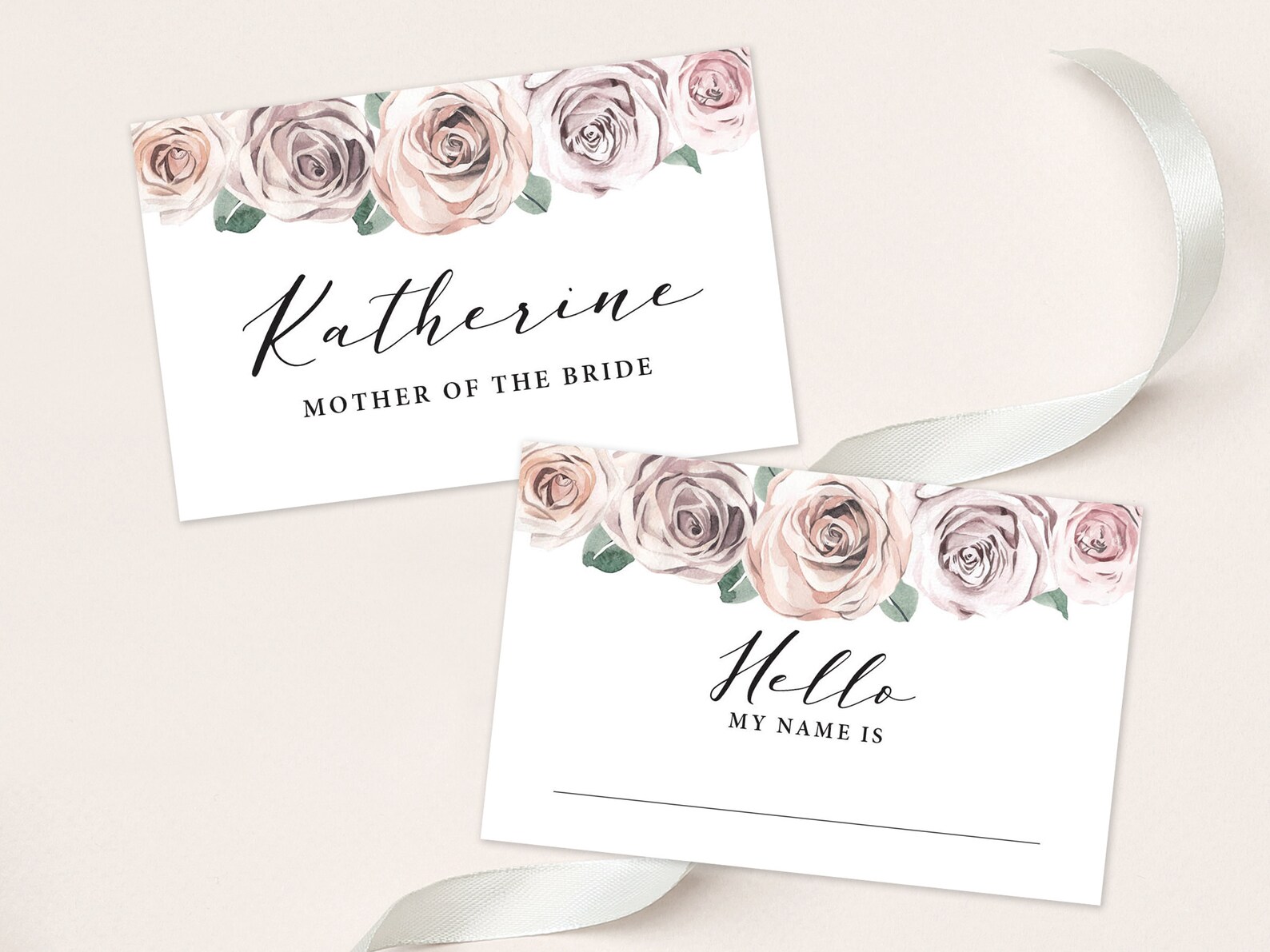 Bridal Shower Name Tag Bridal Shower Name Labels Printable Etsy España