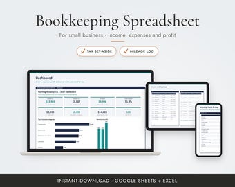 Hoja de cálculo de contabilidad para pequeñas empresas 2027, registro de ingresos y gastos, Google Sheets