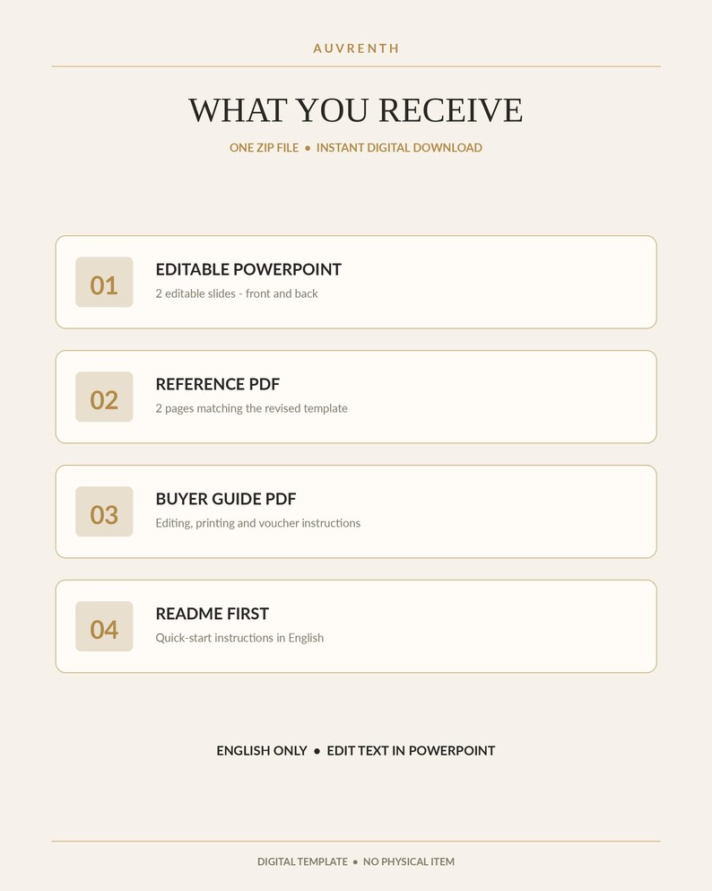 Editable Spa Gift Voucher Template | English Only | Black Gold Gift ...