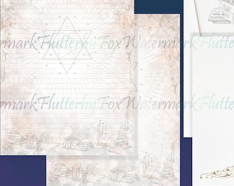 Wizard's Desk Stationery Set | Alchemy Writing Paper | Wizard Stationery | Fantasy Letter Paper